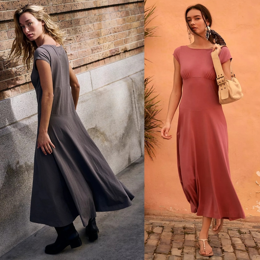 New Free People Ellis Maxi Dress Coconut Milk Cream Off White Midi S Free-est - Picture 3 of 15